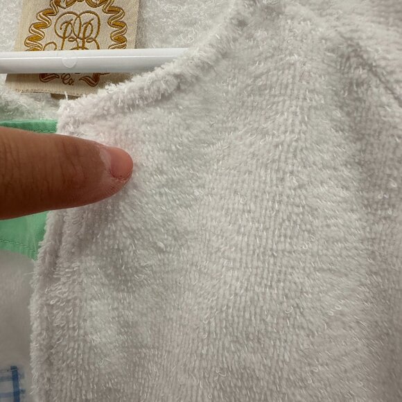 The Beaufort Bonnet Company Terry Cloth Bath Robe Snap 6-12 Months Lot of 2 - Picture 6 of 12
